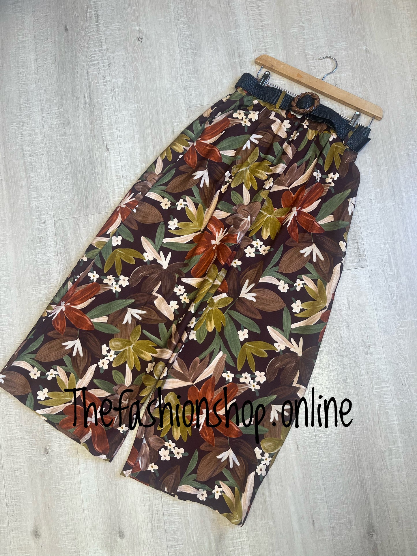 Bernie retro flowers trousers 8-14