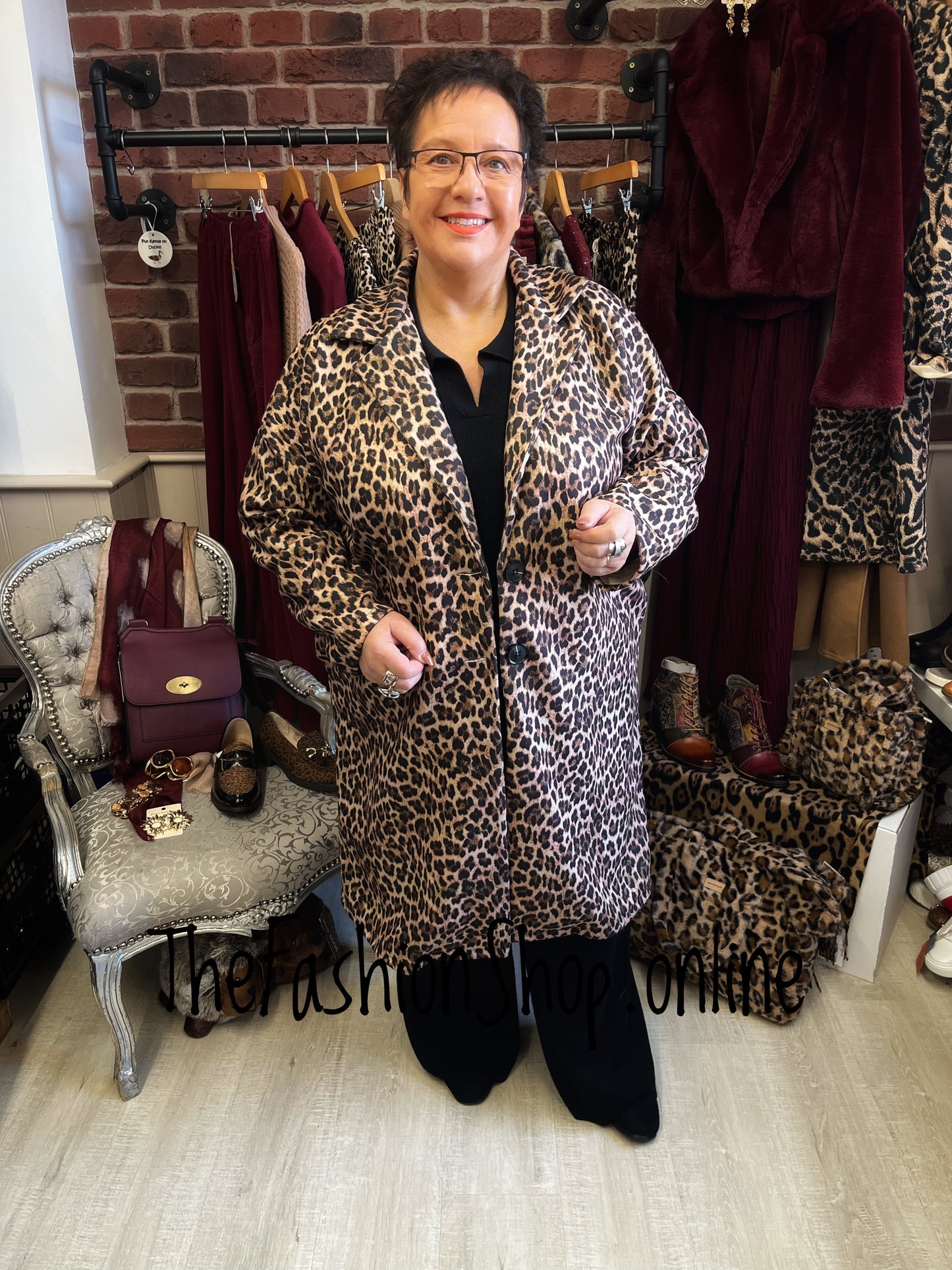 Courteney leopard print coat 16-22
