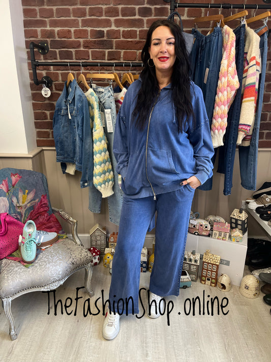 Iris denim blue enzyme wash co-ord 10-12 and 14-16