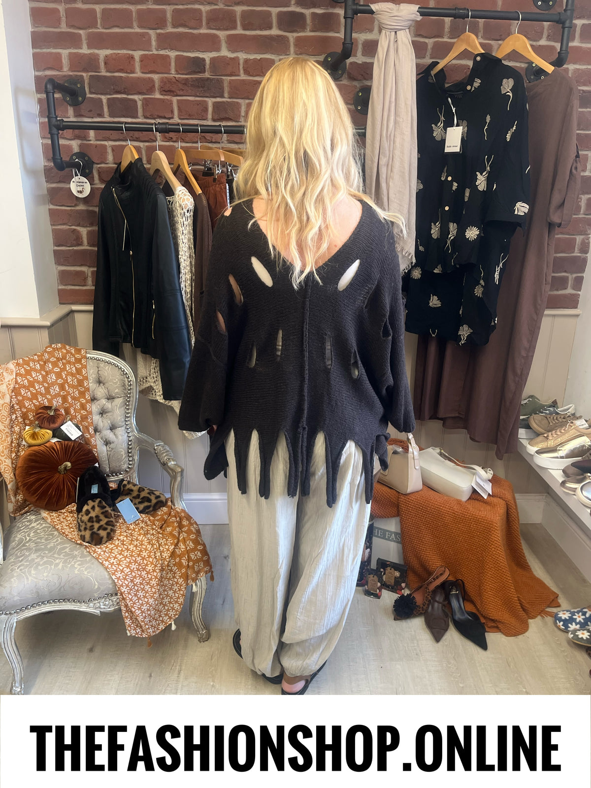 Rosalyn brown wool mix tassel jumper 10-22
