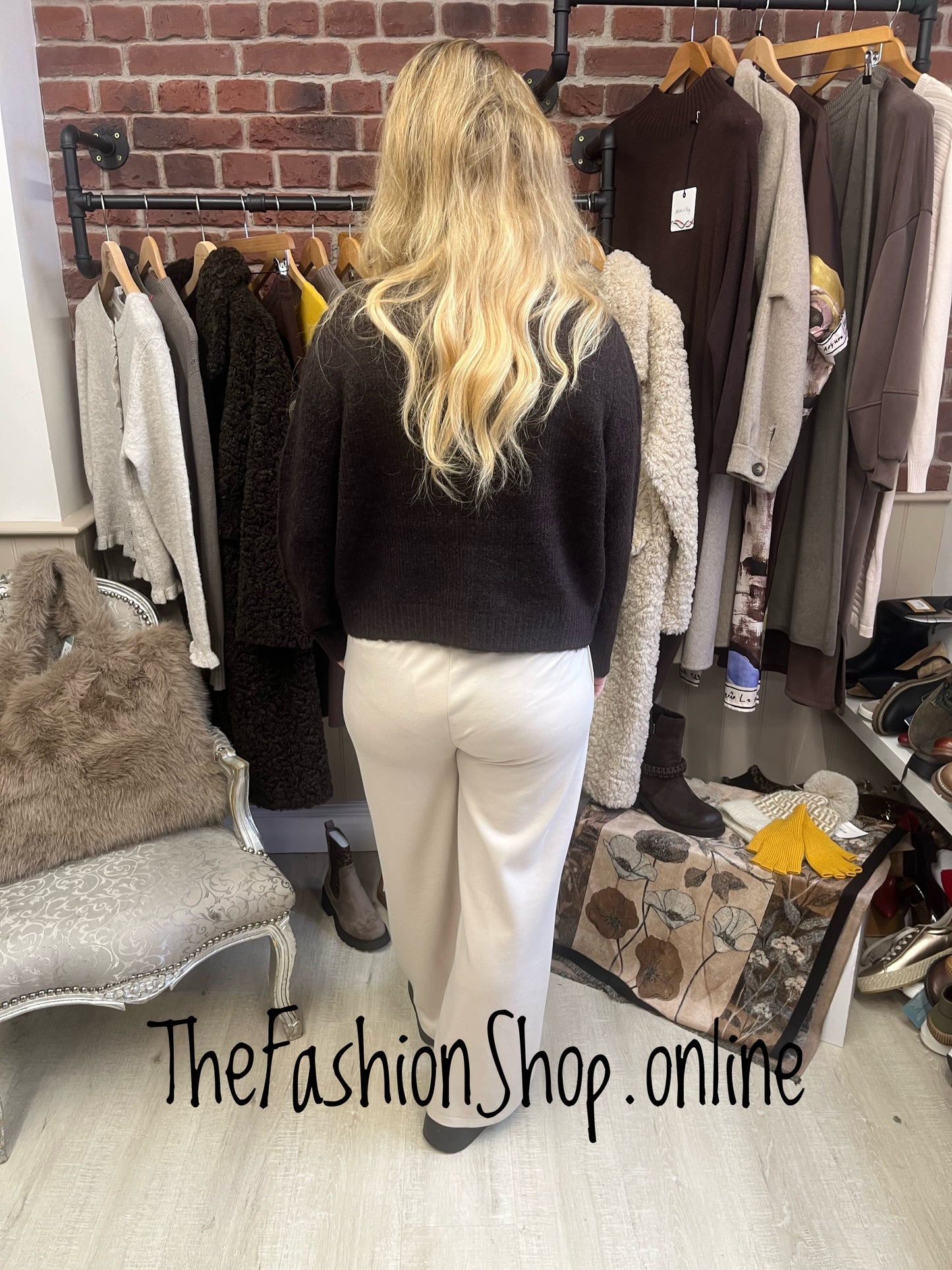 Hope brown wool mix cardigan sizes 8-10, 12-14 and 16-18