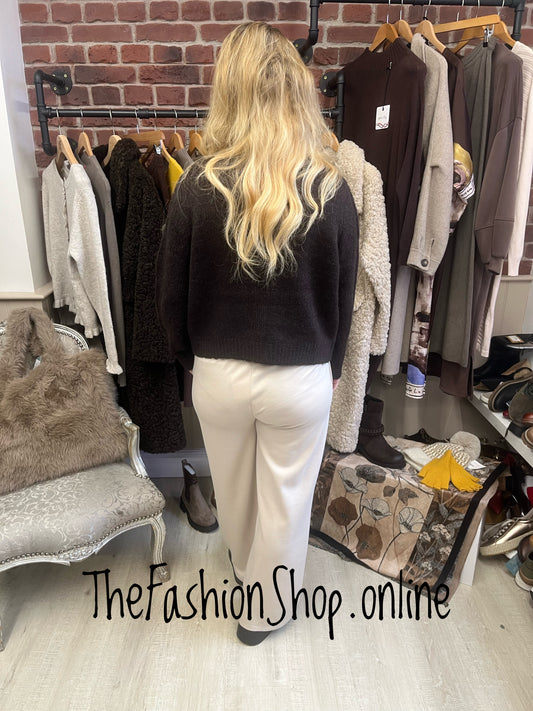 Hope brown wool mix cardigan sizes 8-10, 12-14 and 16-18