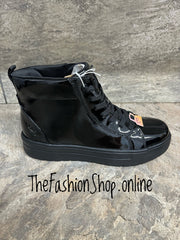 Jana black patent step in ankle boot sizes 4-8 (37-42)