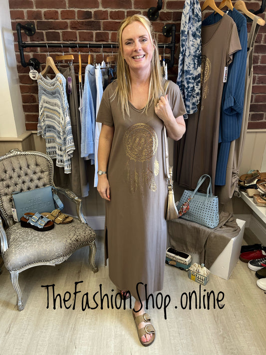 Eden mocha dreamcatcher dress 10-18