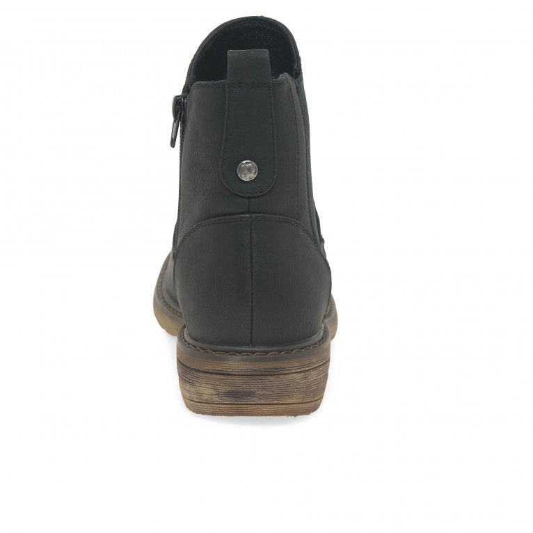 Lunar Roxie II black ankle boot sizes 4-8