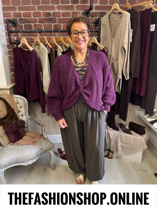 Bella damson three way wool mix jumper 10-18