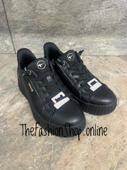 Tamaris black step in wide fit trainers sizes 4-8 (37-42)