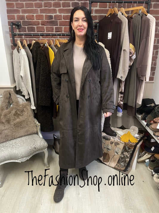 Premium Trench Coat In Chocolate Brown sizes 8,10,12,14,16