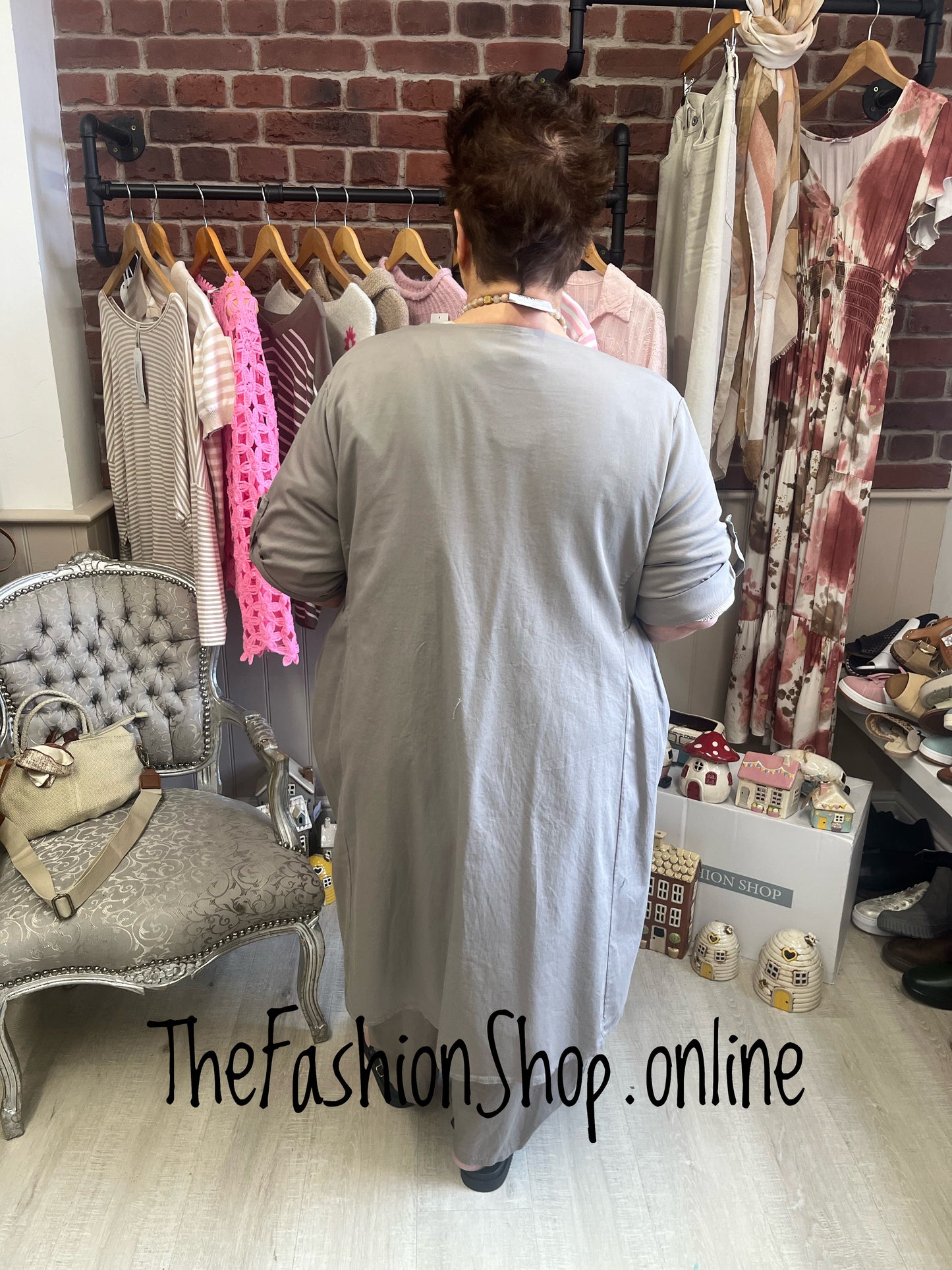 Adele mocha mid length jacket 16-20