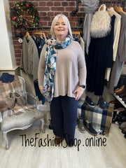 Milan mocha oversized jumper 16-24