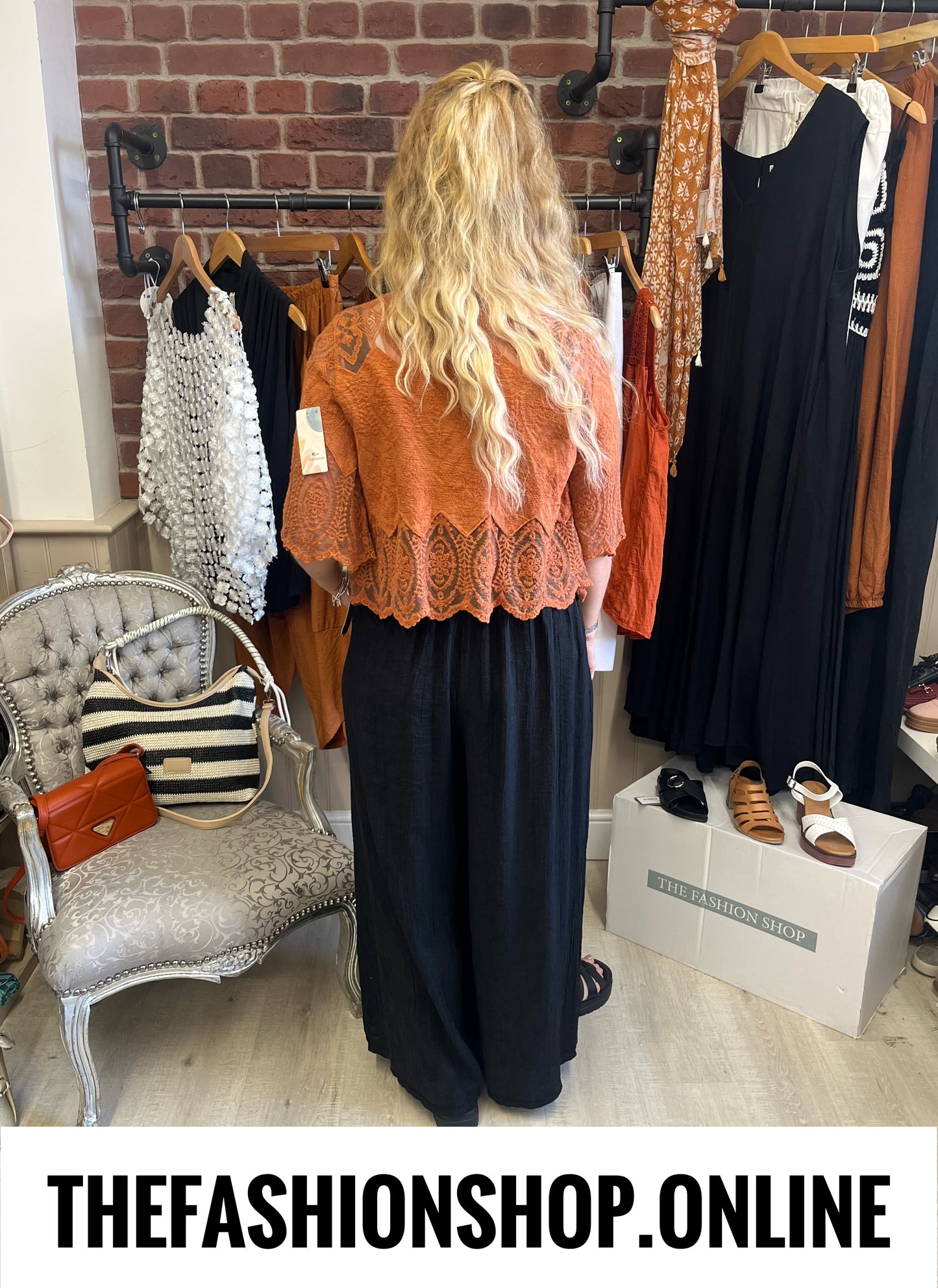 Annalise cinnamon lace blouse 8-12