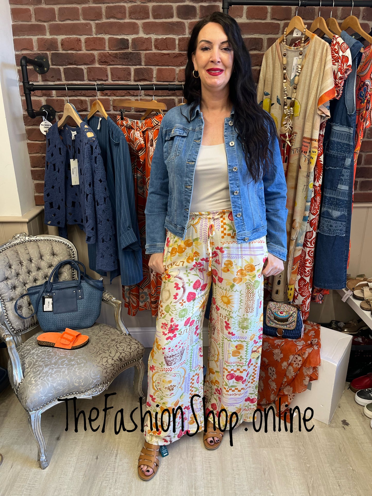 Millie summer days floaty trousers sizes 12, 14 and 16