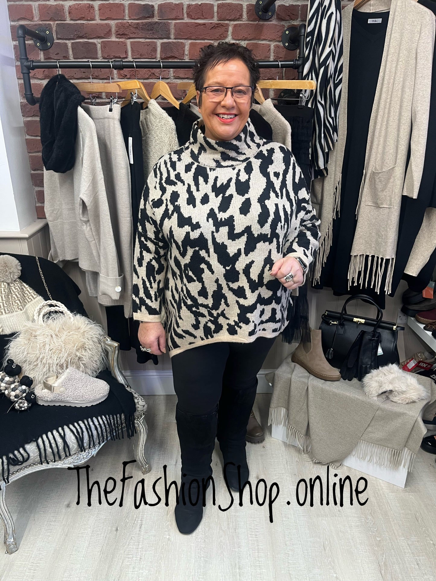 Jenna wool mix high low jumper 14-22