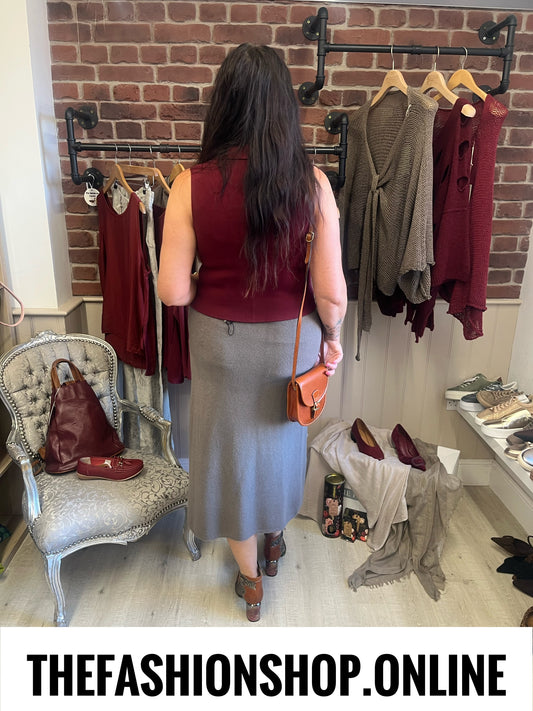 Milan Mink Fine Ribbed Skirt 8-16