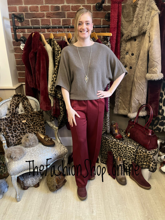 Milan dark mocha knitted top 8-16