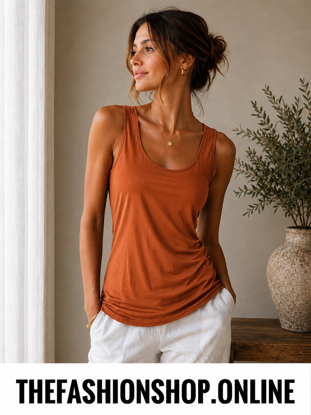 Chelsea cinnamon soft vest sizes 8-14 and 16-18
