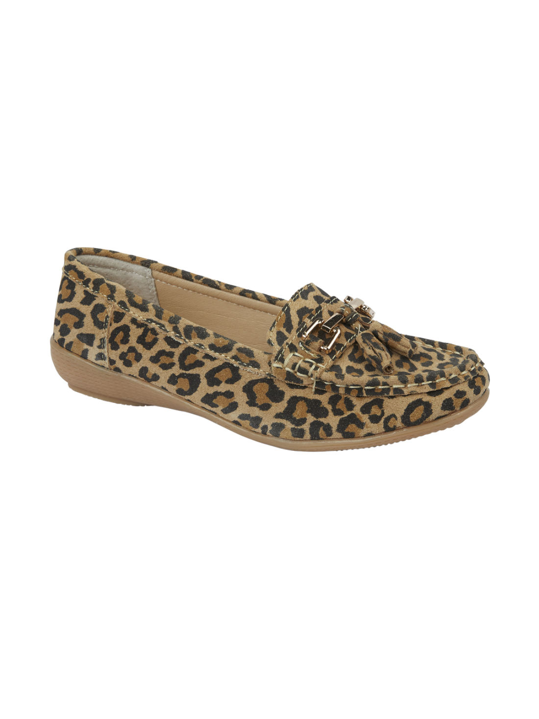 Jo & Joe leather leopard print loafer 4-8