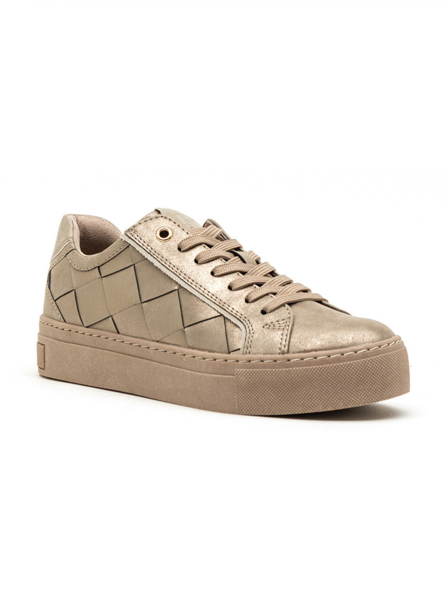 Marco Tozzi Taupe weave trainer 4-9