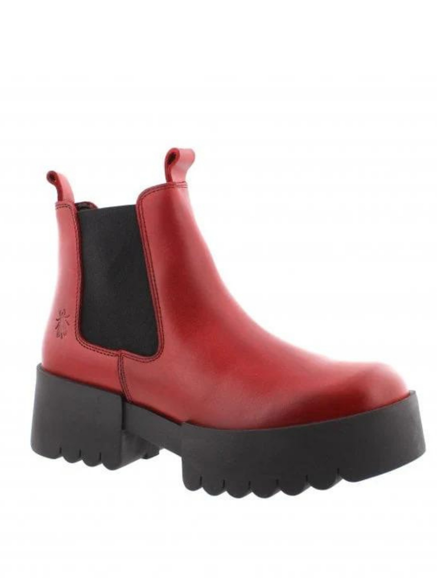 Fly of London Exia Rug red leather chunky Chelsea boot sizes 4-8