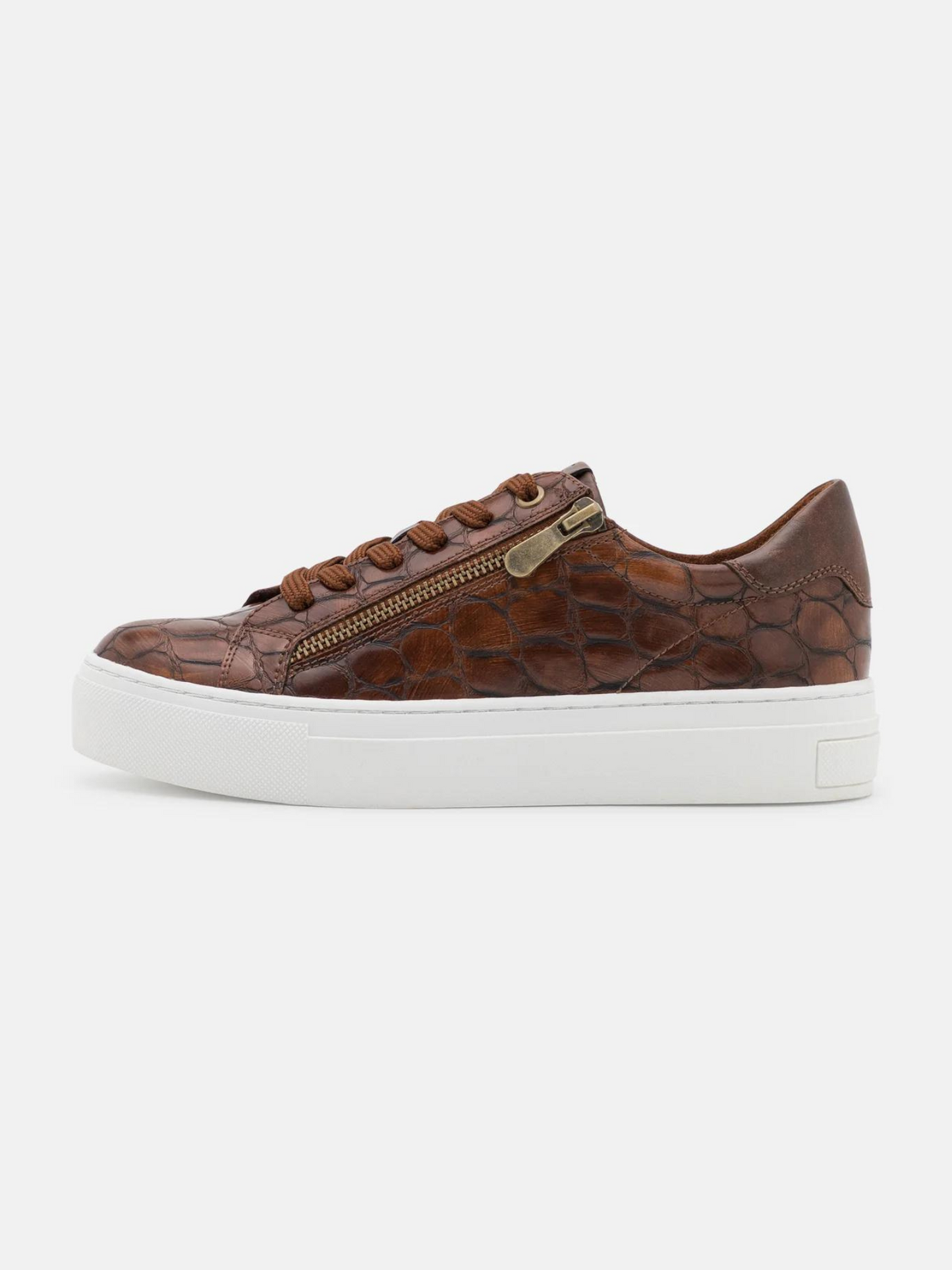 Marco Tozzi cognac platform trainer sizes 4-9