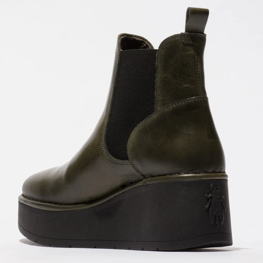 Fly of London Hely Rug diesel leather platform Chelsea boot sizes 4-8