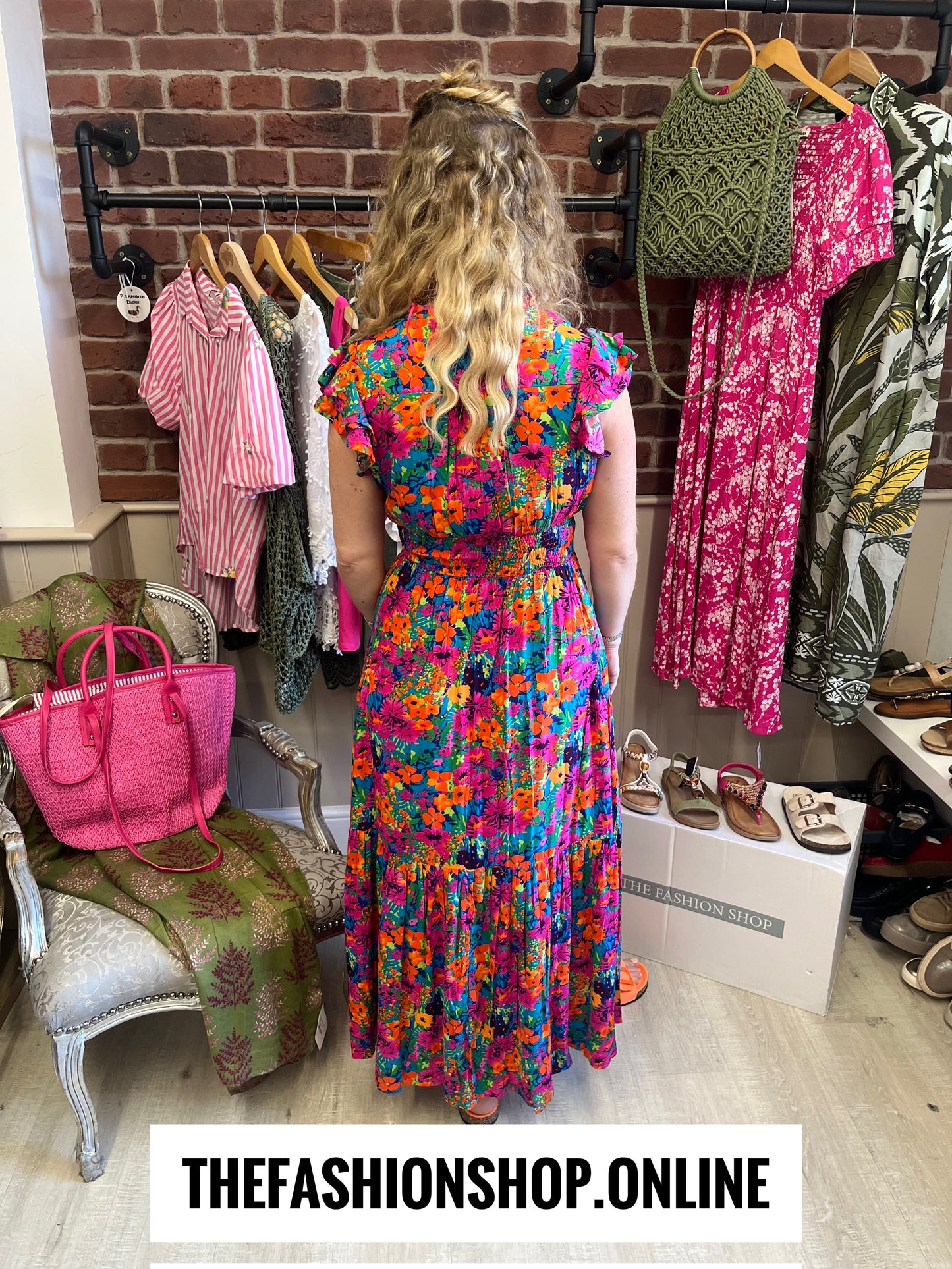 Stella Morgan floral print tiered maxi dress in sizes 8,10,12,14,16