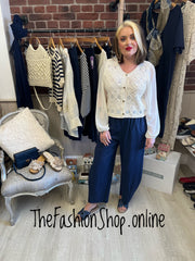 Phoebe sheer sleeve crochet top 8-12