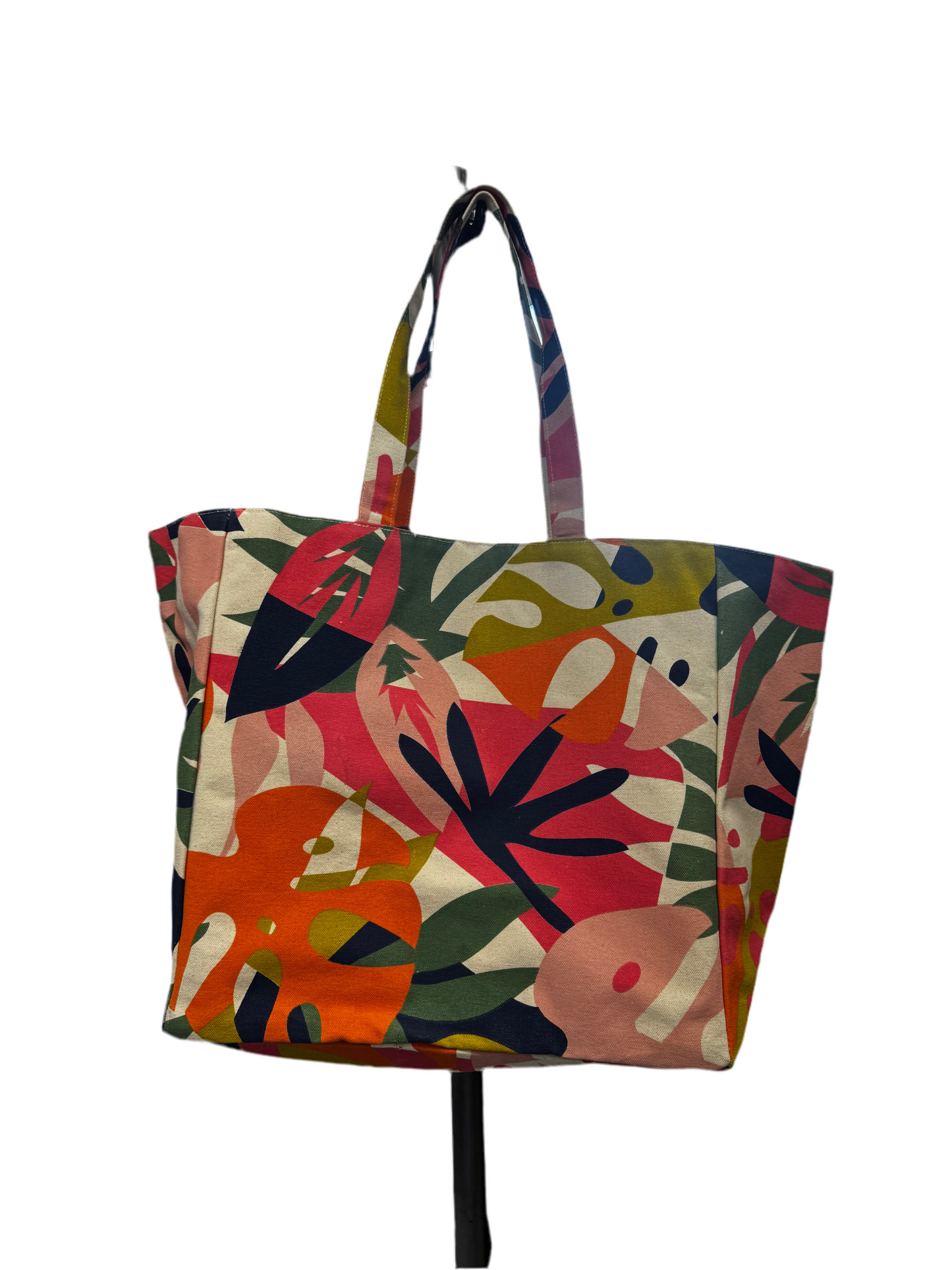 POM floral print canvas bag
