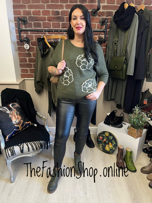 Kara Khaki Knit Jumper 12-16