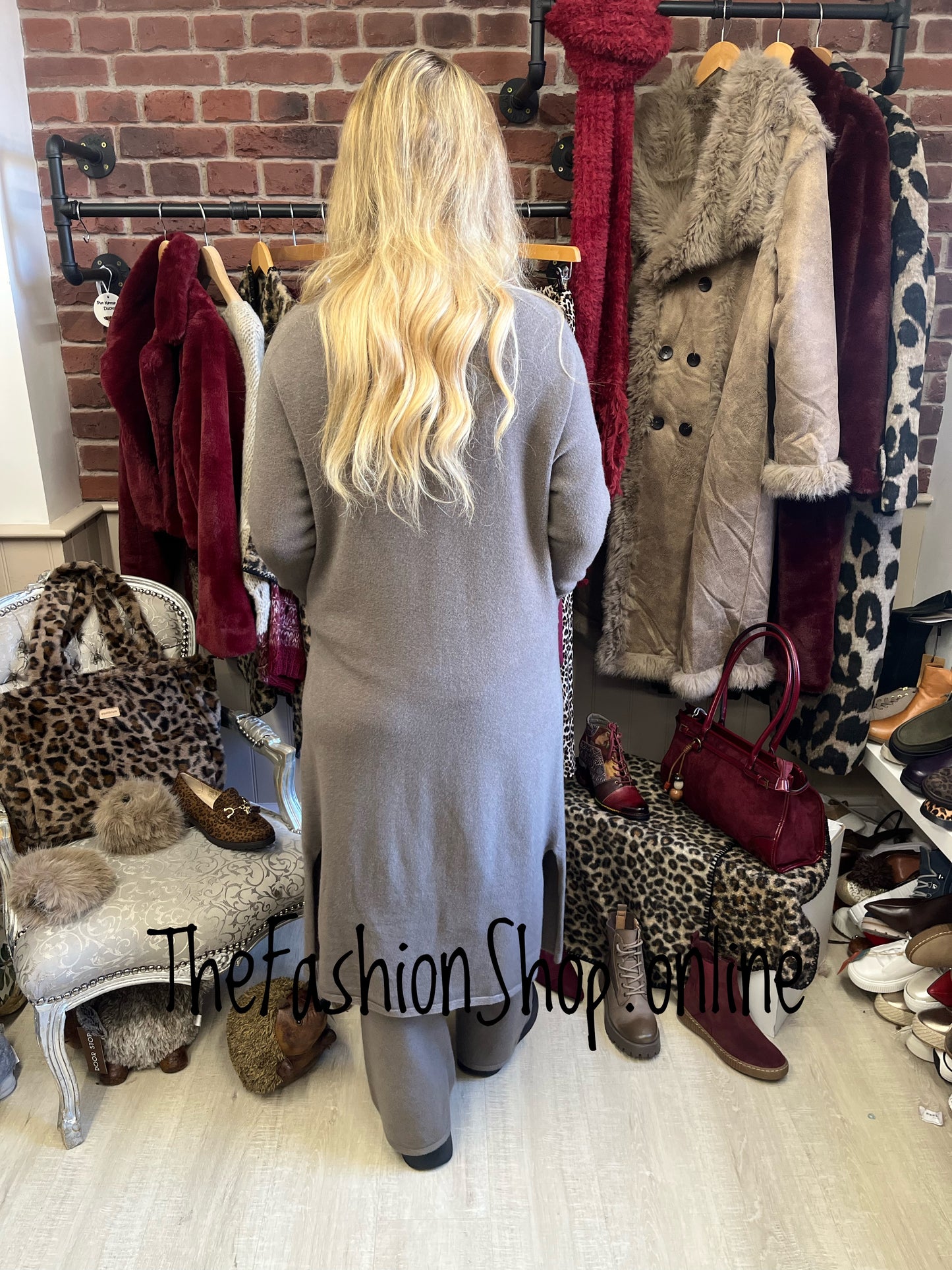 Milan mink longline cardigan 8-16