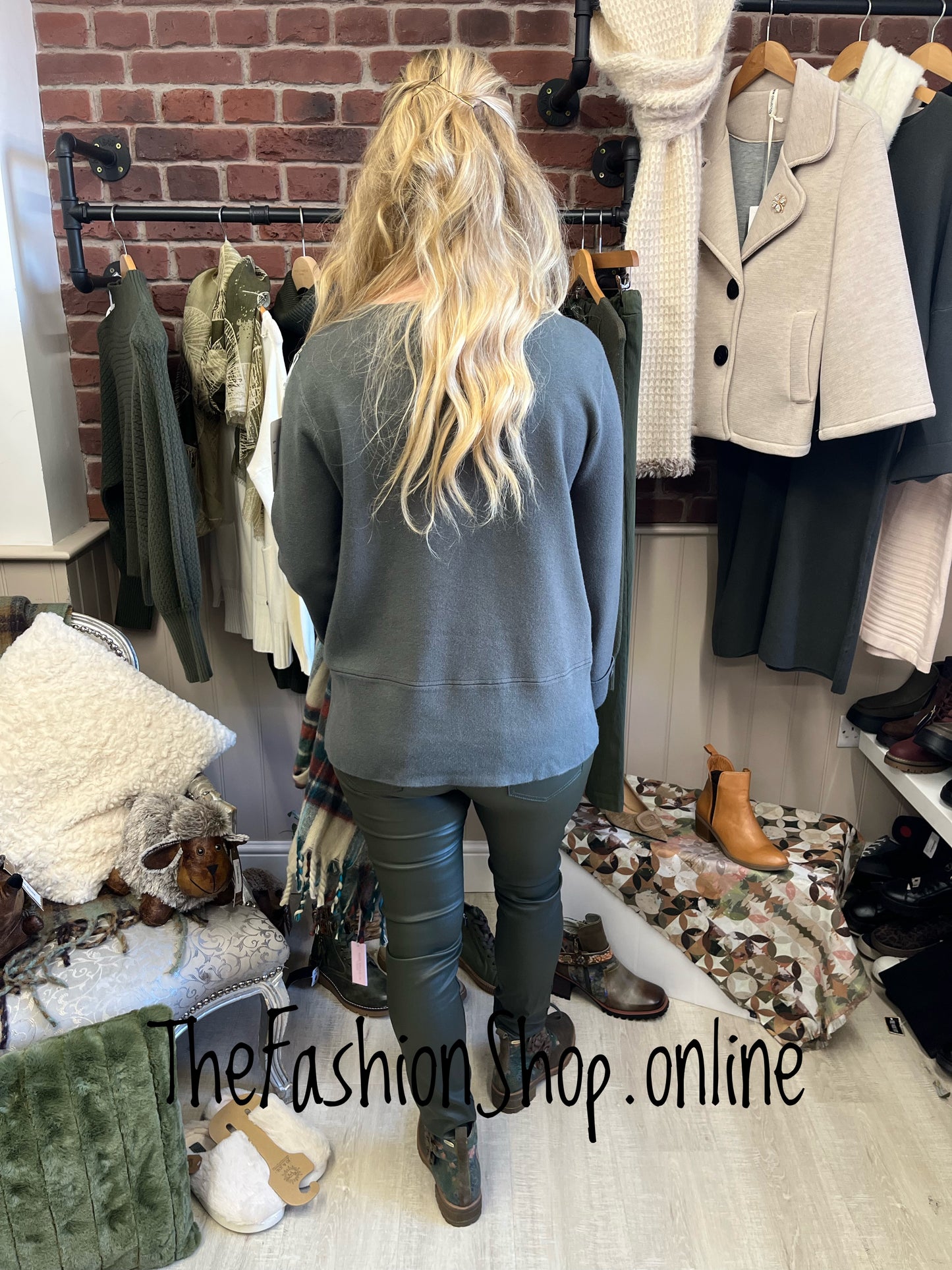 Willow khaki soft jumper 10-16