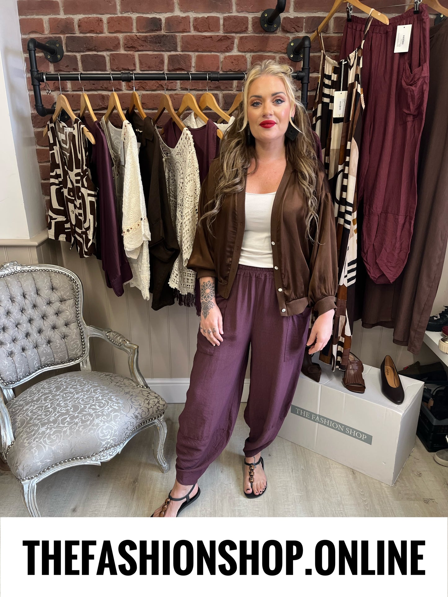 Jessie mulberry tulip hem trousers 8-16