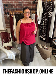 Janet wine link strap top 14-20