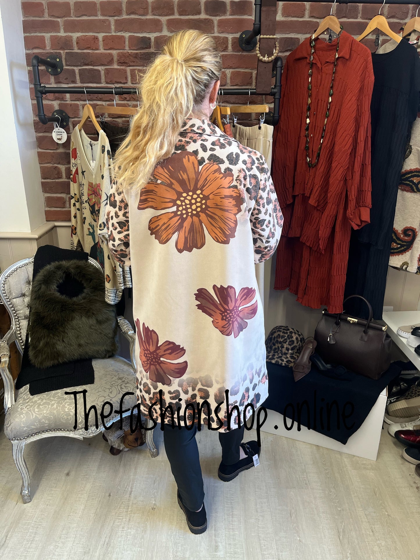 Carmen Autumn leaves duster jacket 8-18