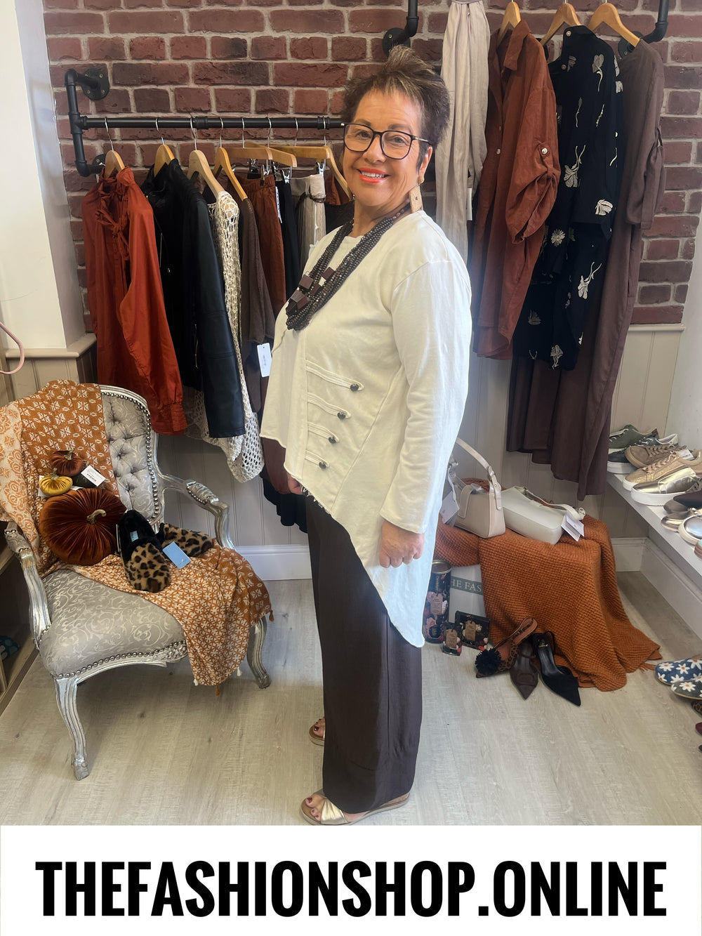 Tess cream military tunic 14-20