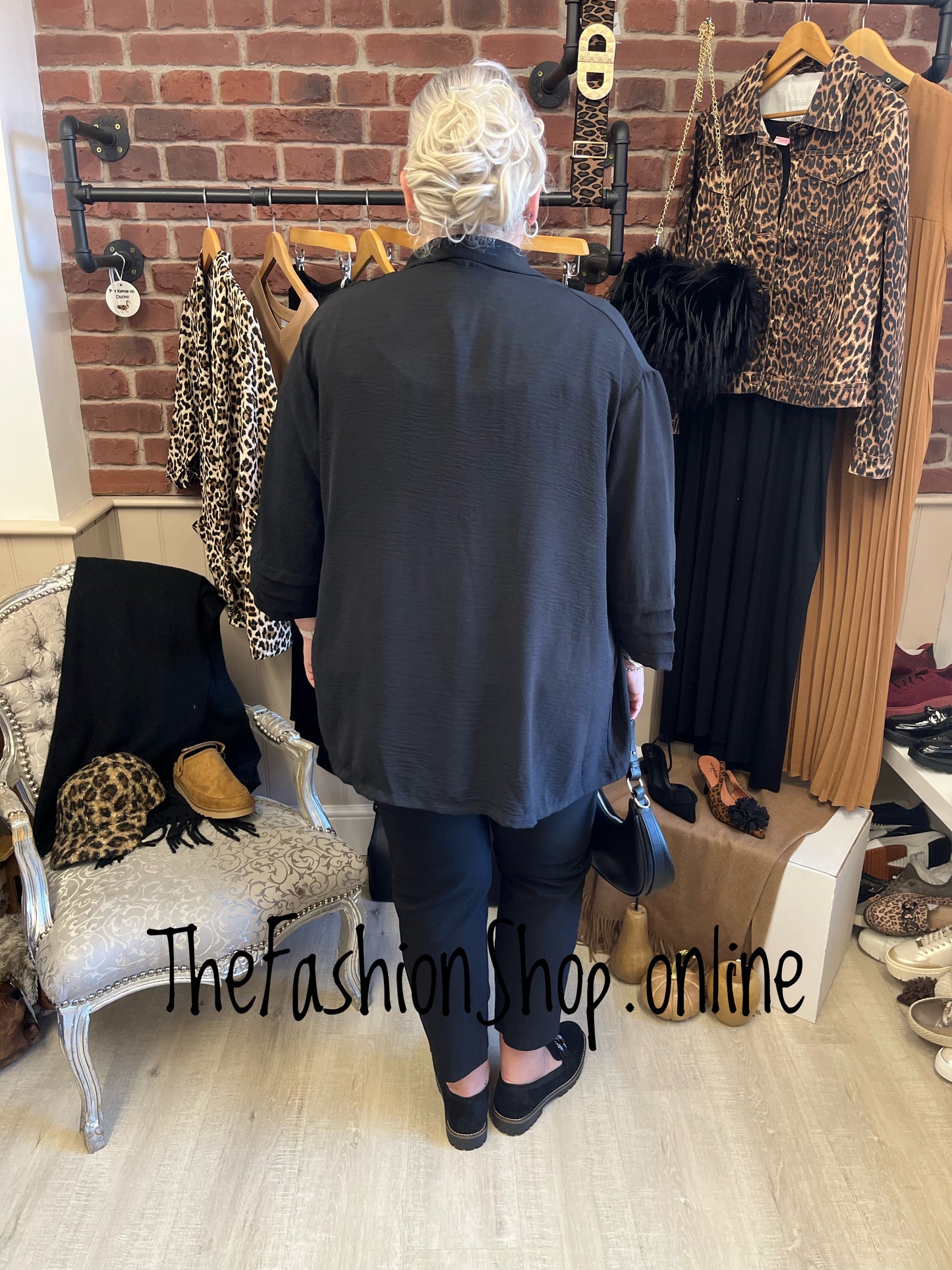 Helena black lightweight jacket 14-22