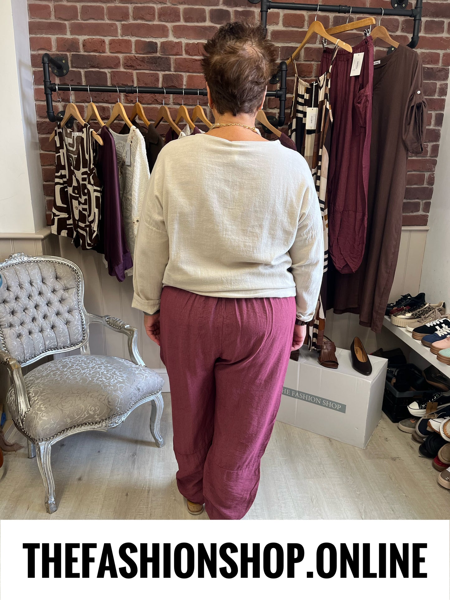 Jessie mulberry tulip hem trousers 12-20