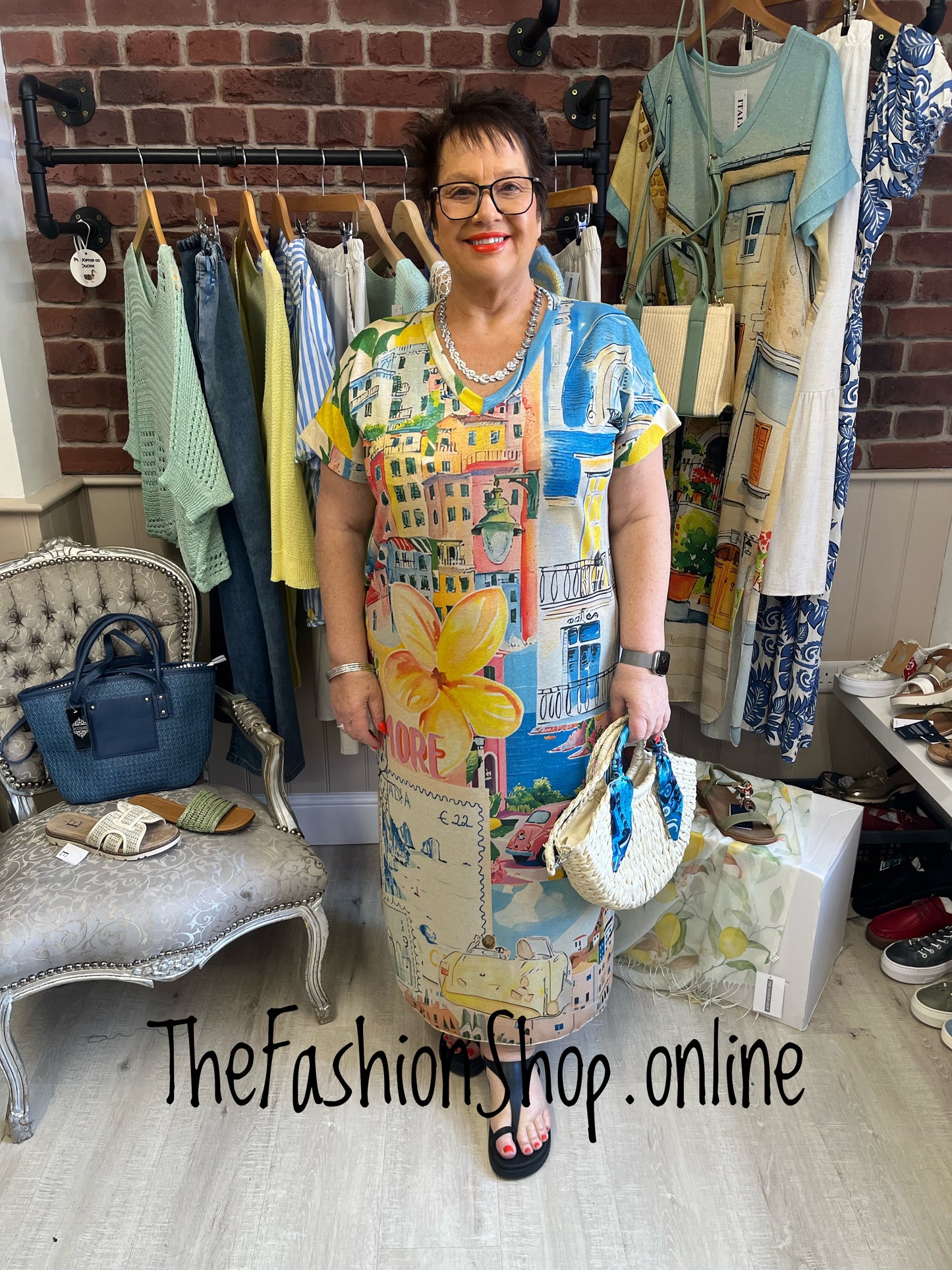 Helen Amore colourful summer dress 12-18
