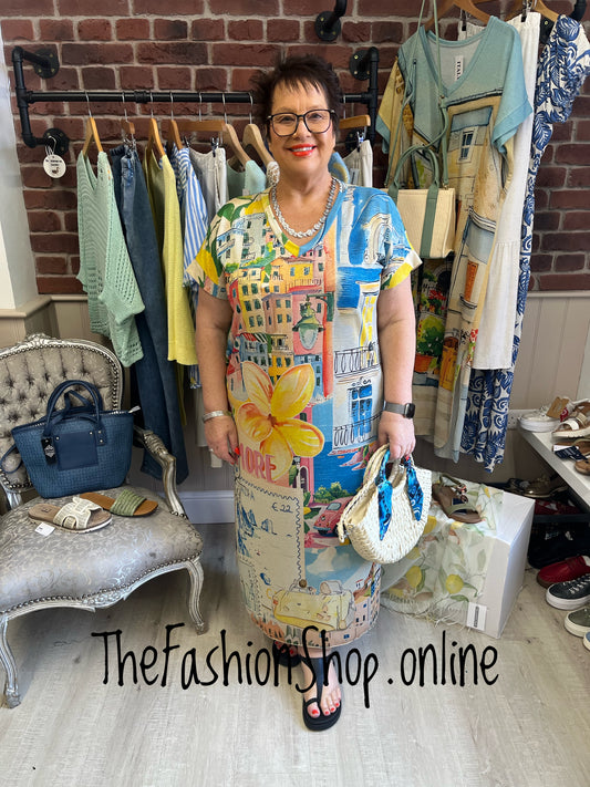 Helen Amore colourful summer dress 12-18