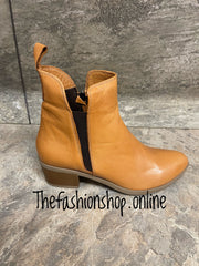 Modella Lisbon tan leather boots sizes 4-9 (37-42)