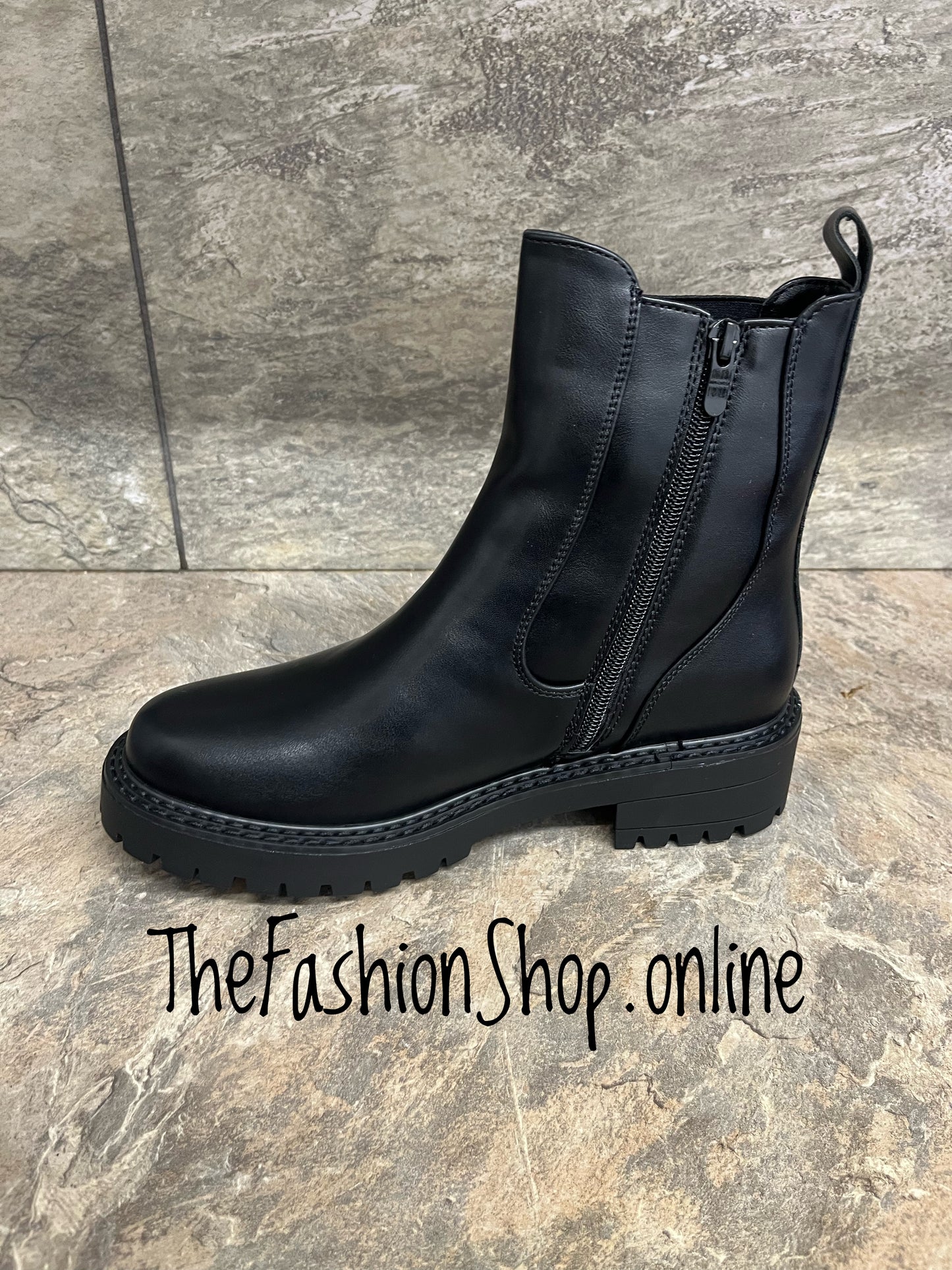Gracie black Chelsea boot sizes 3-8 (36-41)