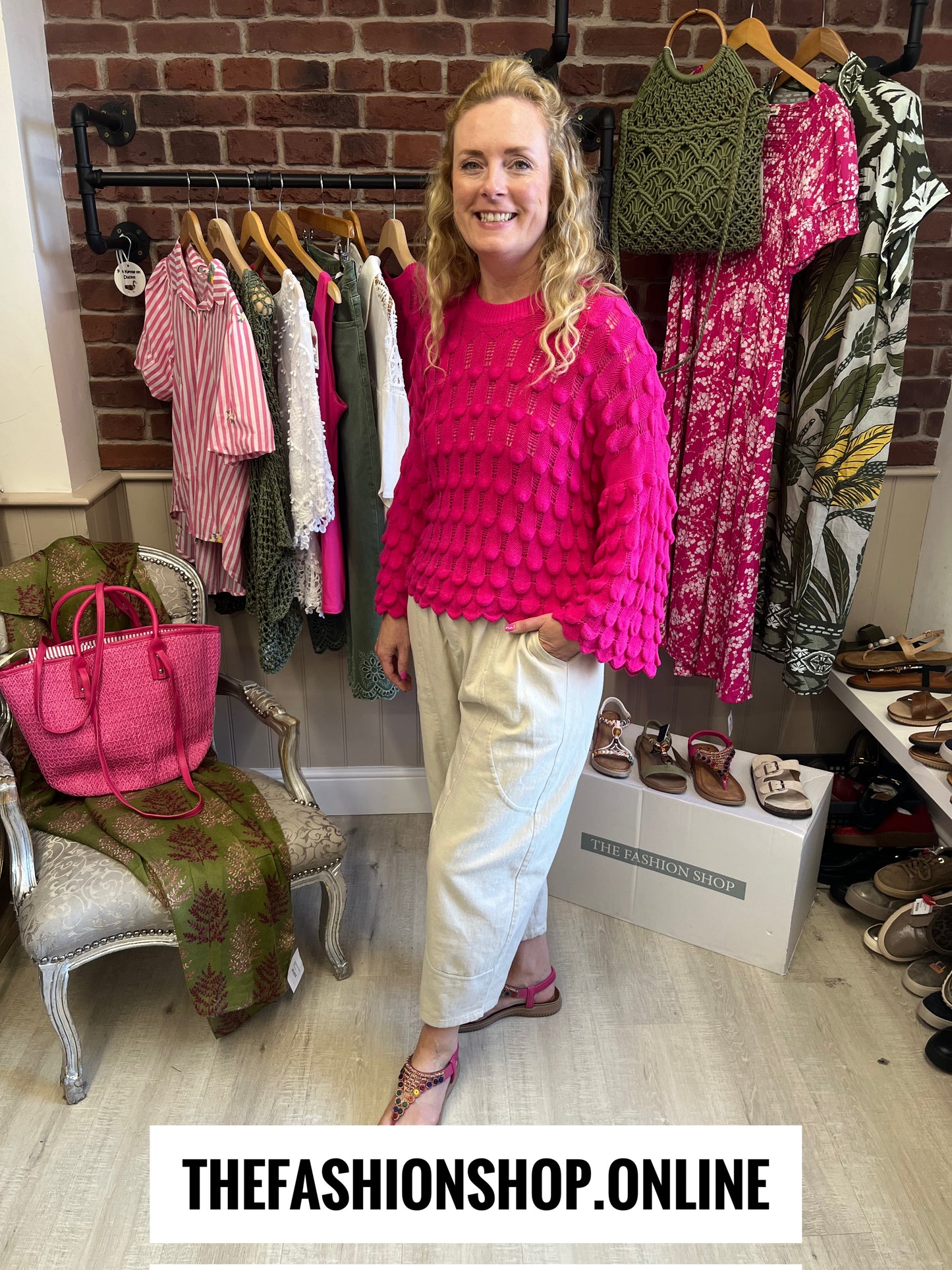 Eloise hot pink petal jumper 8-16