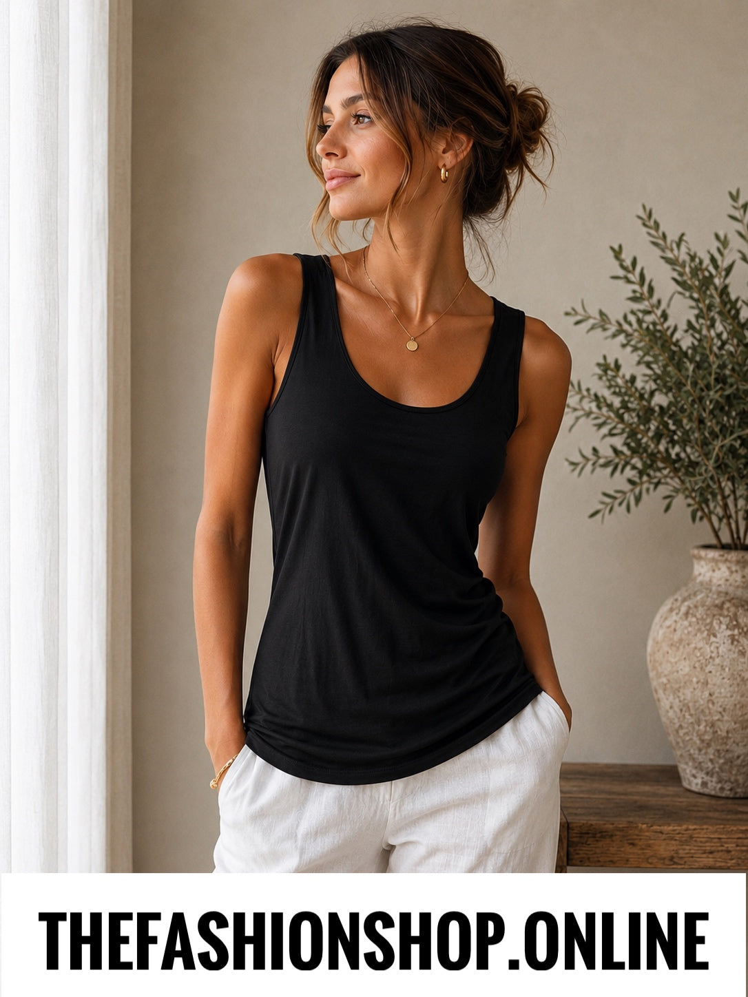Chelsea black soft vest 8-14 and 16-18
