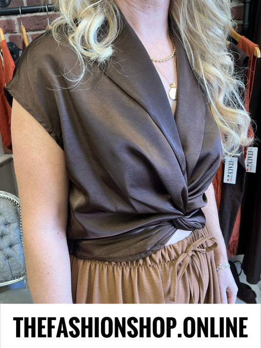 Lena brown twist top 8-14