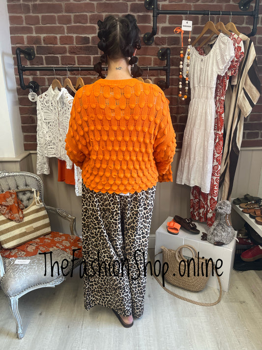 Eloise Orange petal jumper 8-16