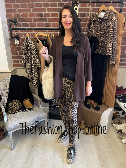 Natalie leopard print leggings sizes 12-14, 16-18 and 18-20