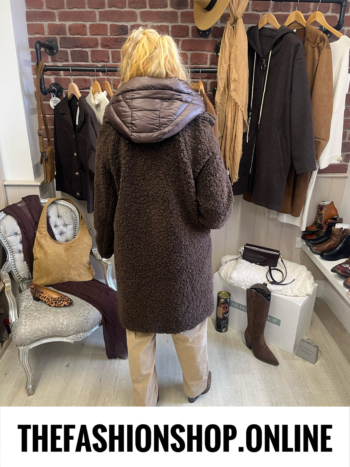 The Kensington brown coat sizes 12-18