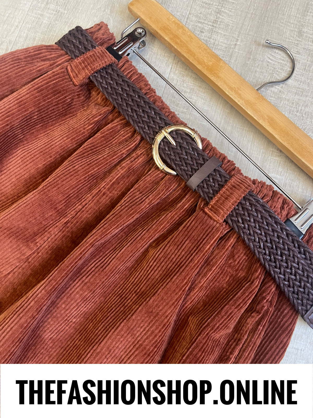 Bailey rust jumbo cord trousers 10-18
