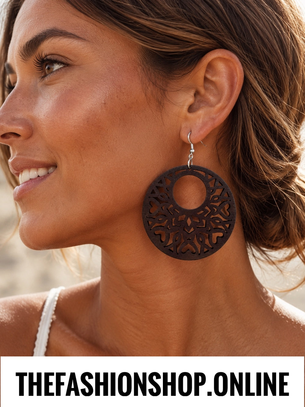 The Marrakesh Earrings in Brown