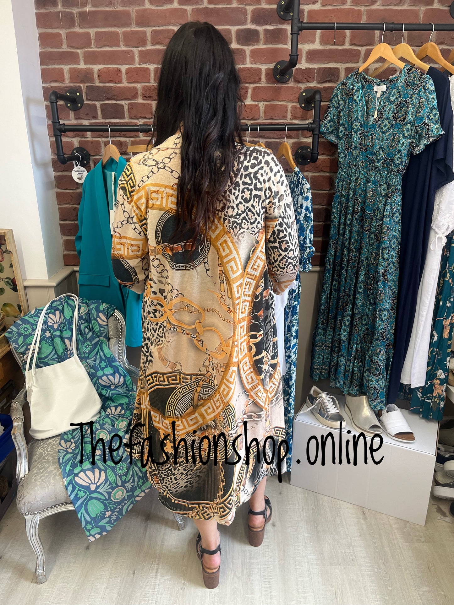 Francesca chain link longline jacket 12-16